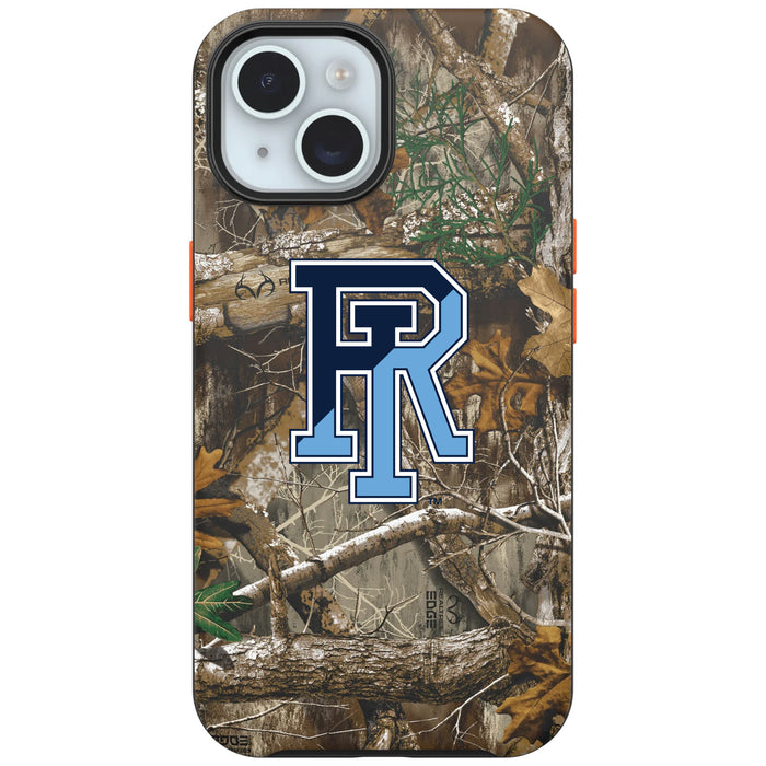 RealTree OtterBox Phone case with Rhode Island Rams Primary Logo