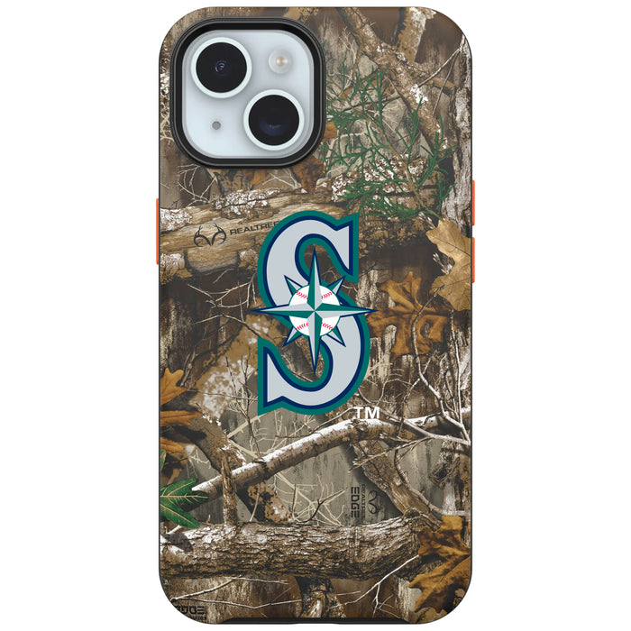 RealTree Camo OtterBox Phone case with Seattle Mariners Primary Logo