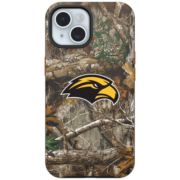 RealTree OtterBox Phone case with Southern Mississippi Golden Eagles Primary Logo