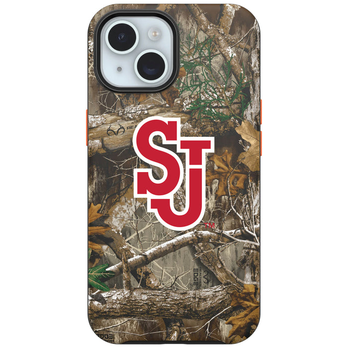 RealTree OtterBox Phone case with St. John's Red Storm Primary Logo