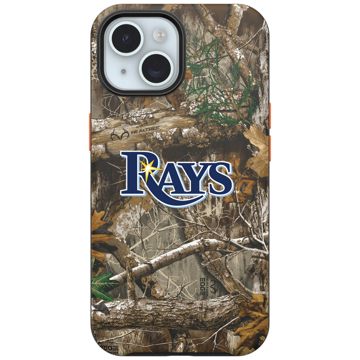 RealTree Camo OtterBox Phone case with Tampa Bay Rays Primary Logo