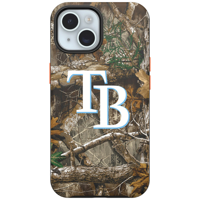 RealTree Camo OtterBox Phone case with Tampa Bay Rays Primary Logo