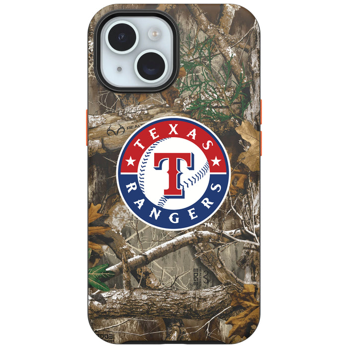 RealTree Camo OtterBox Phone case with Texas Rangers Primary Logo