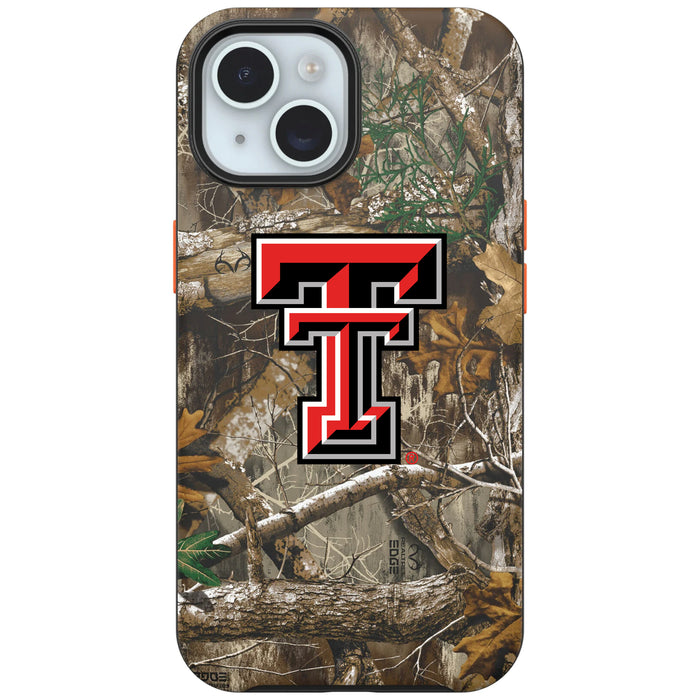 RealTree OtterBox Phone case with Texas Tech Red Raiders Primary Logo