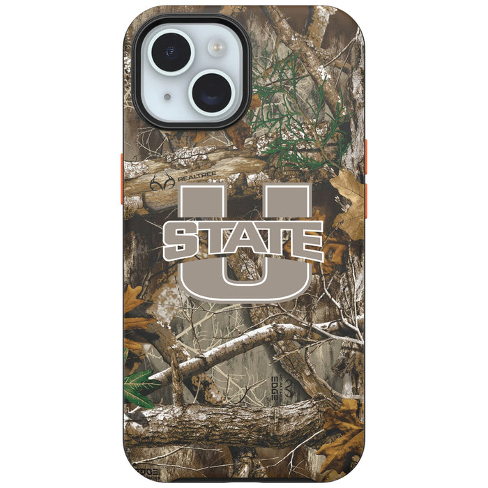 RealTree OtterBox Phone case with Utah State Aggies Primary Logo