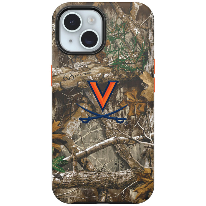 RealTree OtterBox Phone case with Virginia Cavaliers Primary Logo