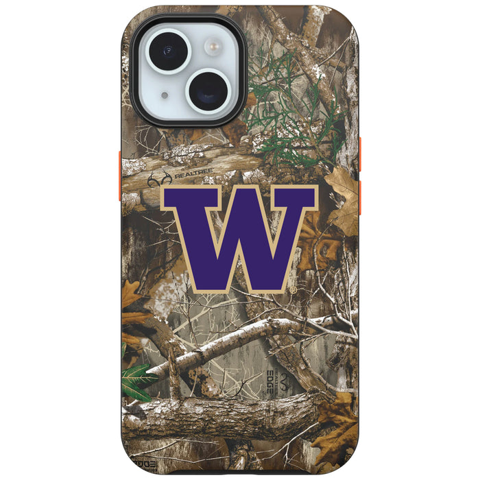 RealTree OtterBox Phone case with Washington Huskies Primary Logo