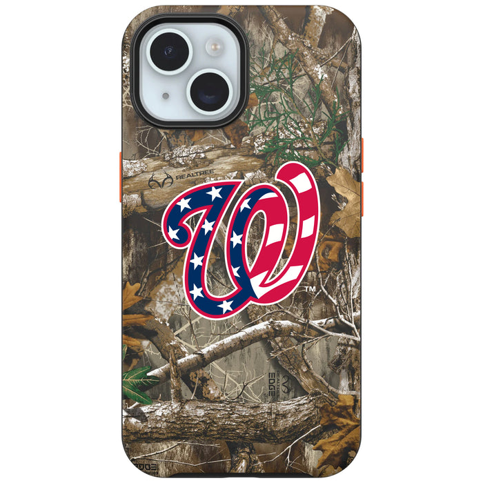 RealTree Camo OtterBox Phone case with Washington Nationals Primary Logo