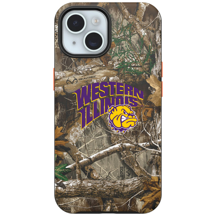 RealTree OtterBox Phone case with Western Illinois University Leathernecks Primary Logo