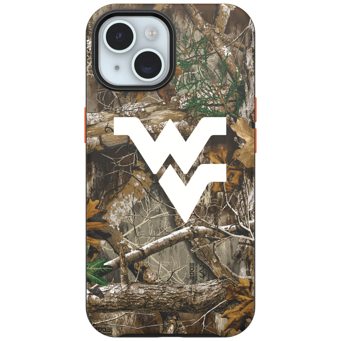 RealTree OtterBox Phone case with West Virginia Mountaineers Primary Logo