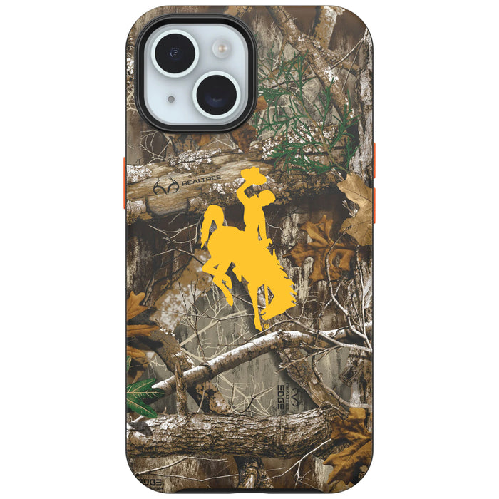 RealTree OtterBox Phone case with Wyoming Cowboys Primary Logo