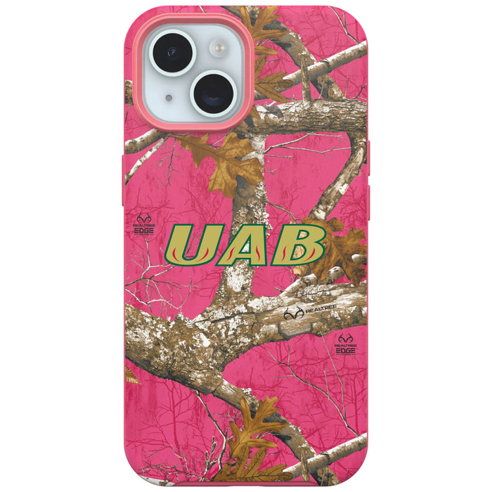 RealTree OtterBox Phone case with UAB Blazers Primary Logo
