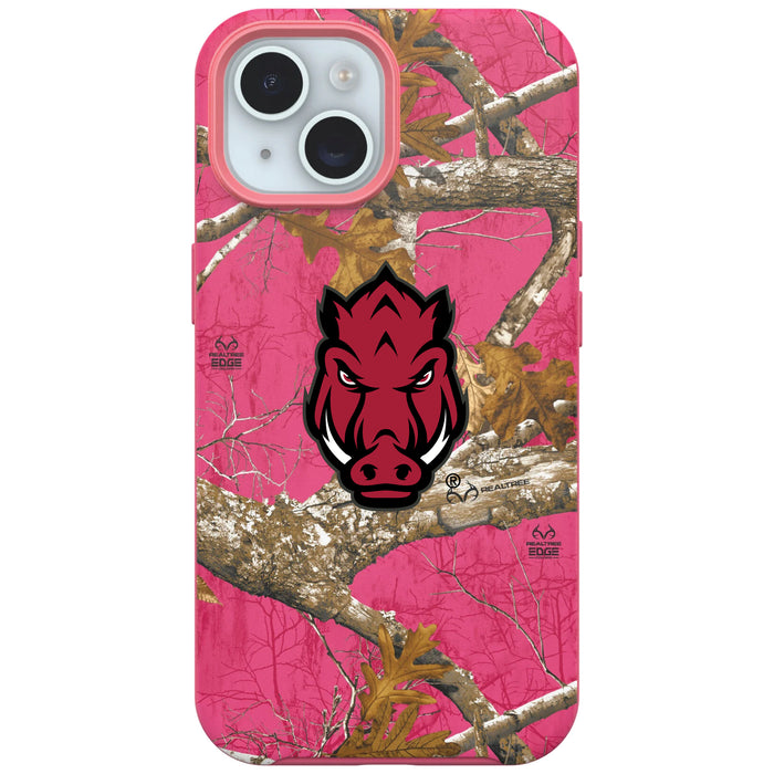 RealTree OtterBox Phone case with Arkansas Razorbacks Primary Logo