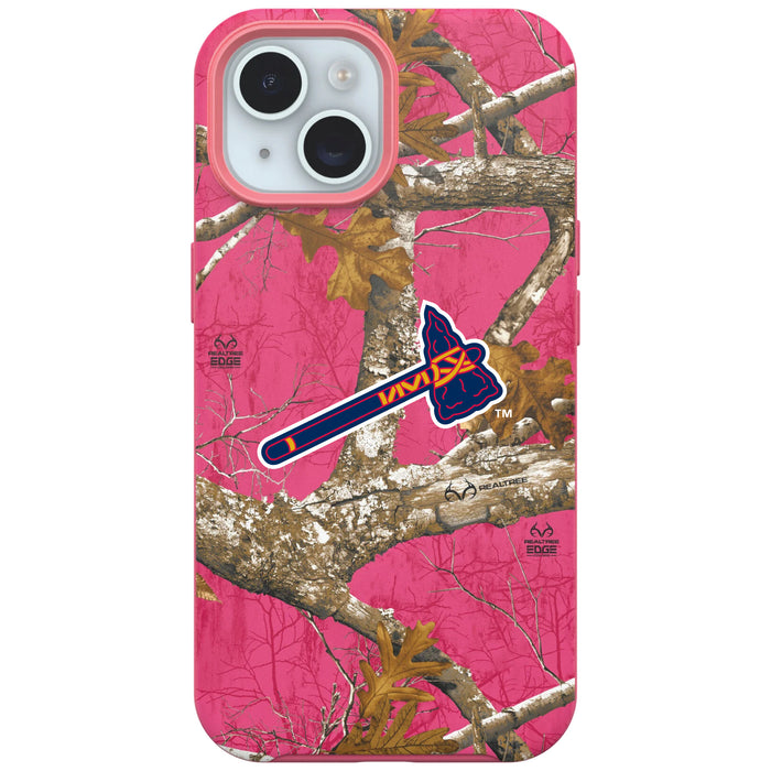 RealTree Camo OtterBox Phone case with Atlanta Braves Primary Logo