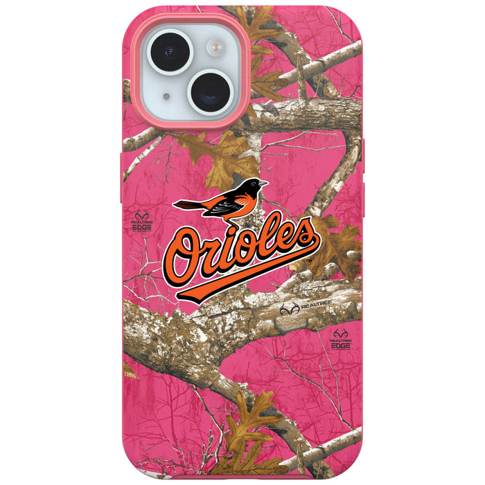 RealTree Camo OtterBox Phone case with Baltimore Orioles Primary Logo