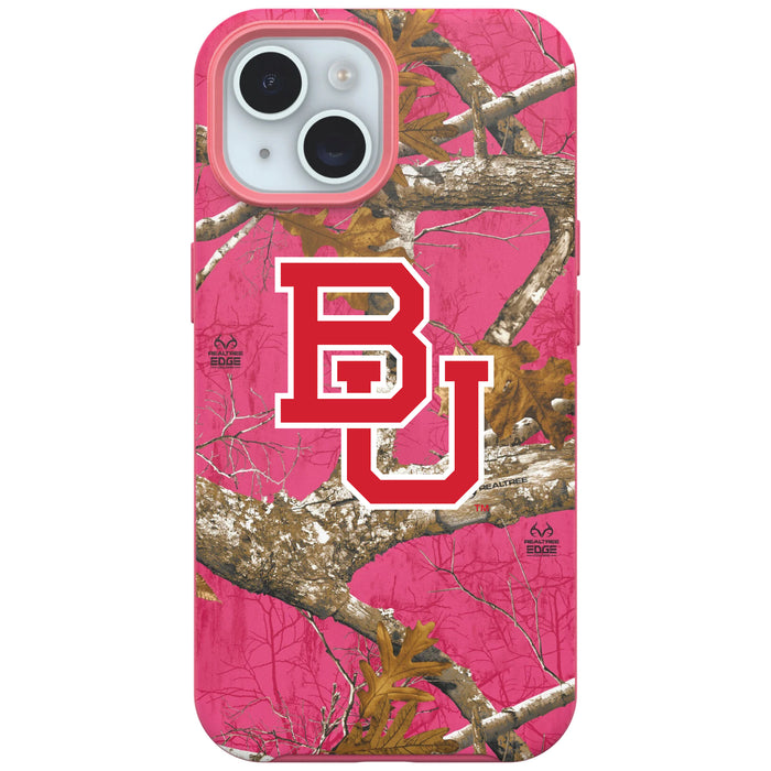 RealTree OtterBox Phone case with Boston University Primary Logo