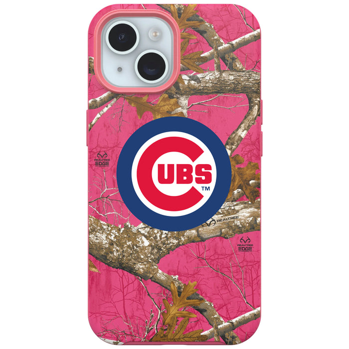 RealTree Camo OtterBox Phone case with Chicago Cubs Primary Logo