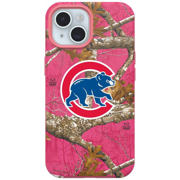 RealTree Camo OtterBox Phone case with Chicago Cubs Primary Logo