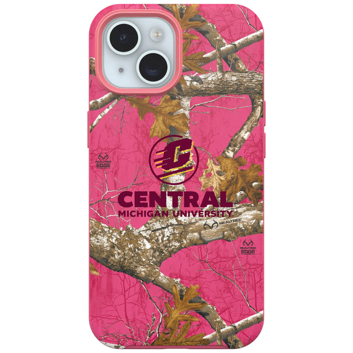 RealTree OtterBox Phone case with Central Michigan Chippewas Primary Logo