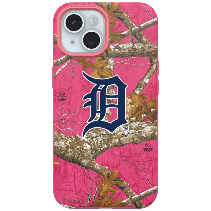 RealTree Camo OtterBox Phone case with Detroit Tigers Primary Logo