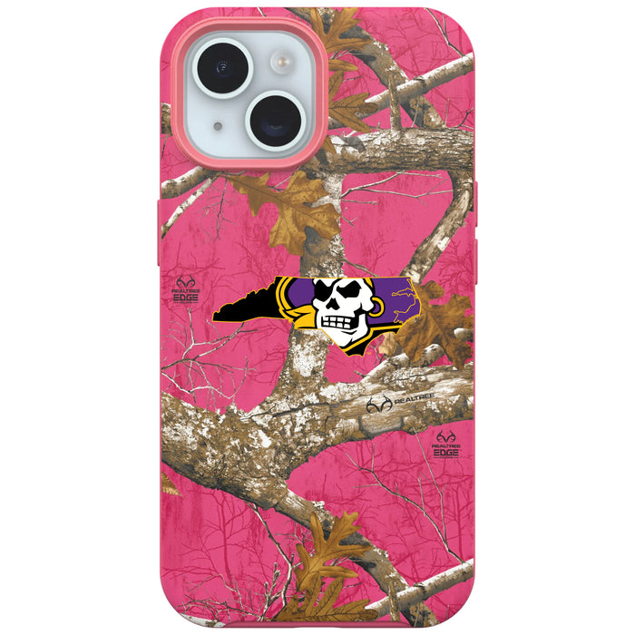 RealTree OtterBox Phone case with East Carolina Pirates Primary Logo