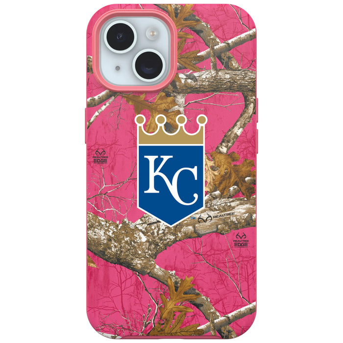 RealTree Camo OtterBox Phone case with Kansas City Royals Primary Logo