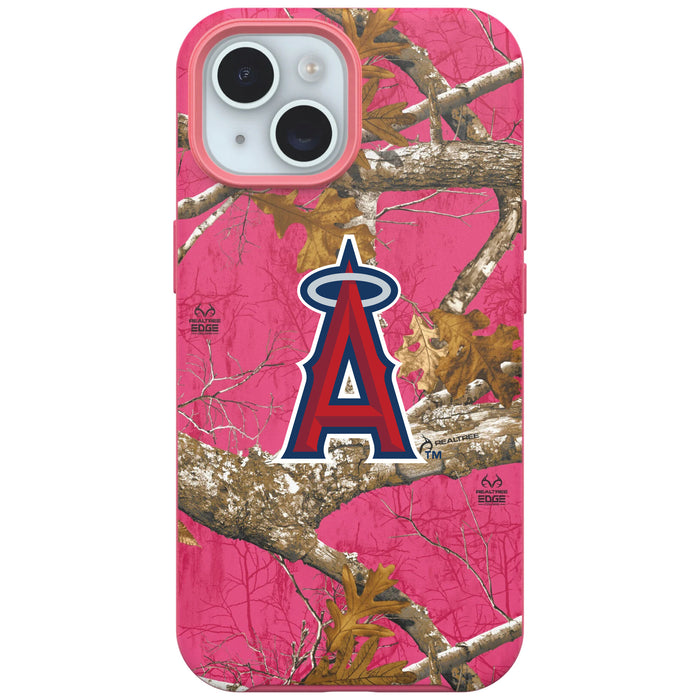 RealTree Camo OtterBox Phone case with Los Angeles Angels Primary Logo