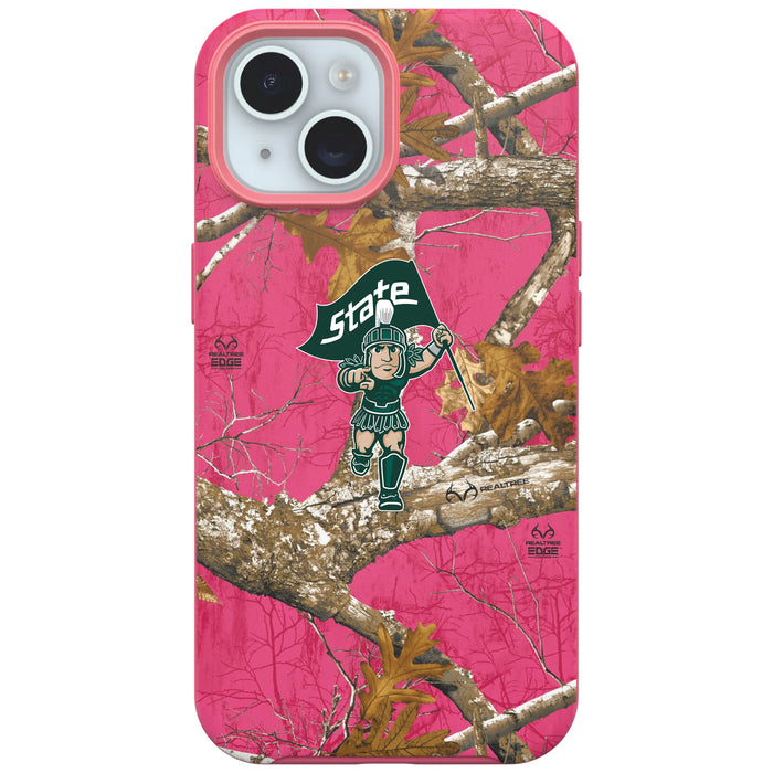 RealTree OtterBox Phone case with Michigan State Spartans Primary Logo