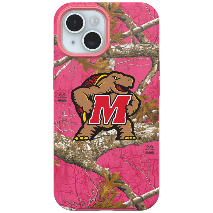 RealTree OtterBox Phone case with Maryland Terrapins Primary Logo