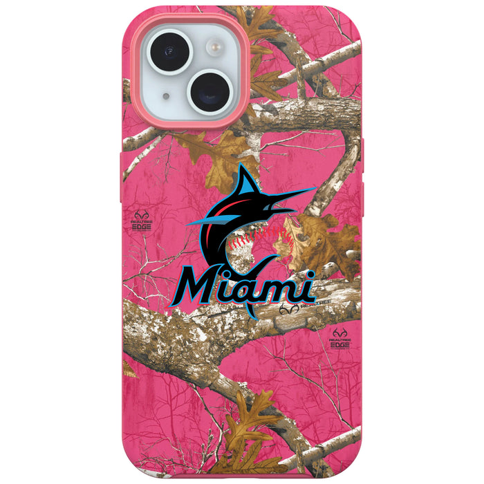 RealTree Camo OtterBox Phone case with Miami Marlins Primary Logo