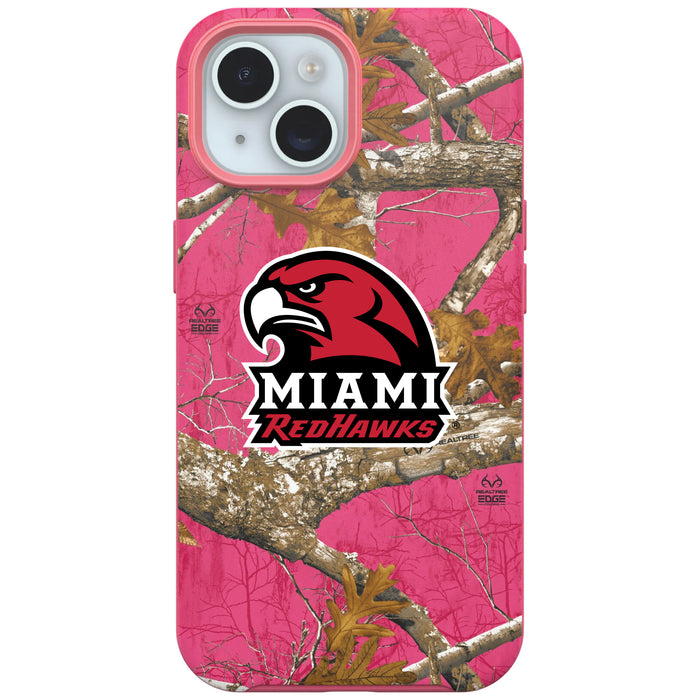 RealTree OtterBox Phone case with Miami University RedHawks Primary Logo