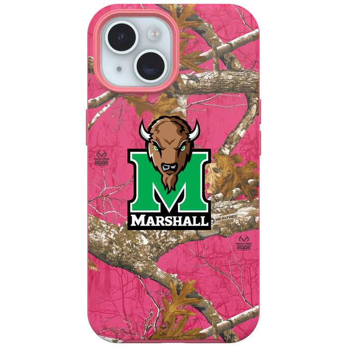 RealTree OtterBox Phone case with Marshall Thundering Herd Primary Logo