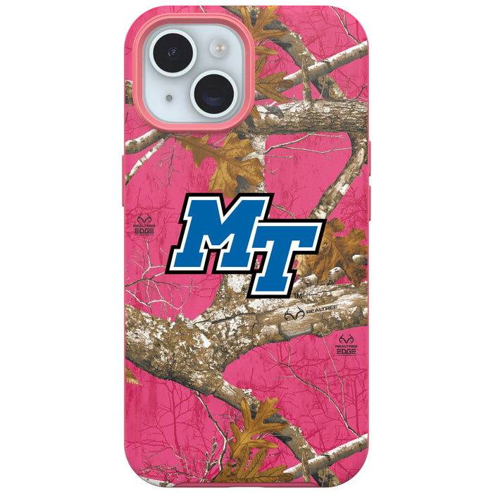 RealTree OtterBox Phone case with Middle Tennessee State Blue Raiders Primary Logo