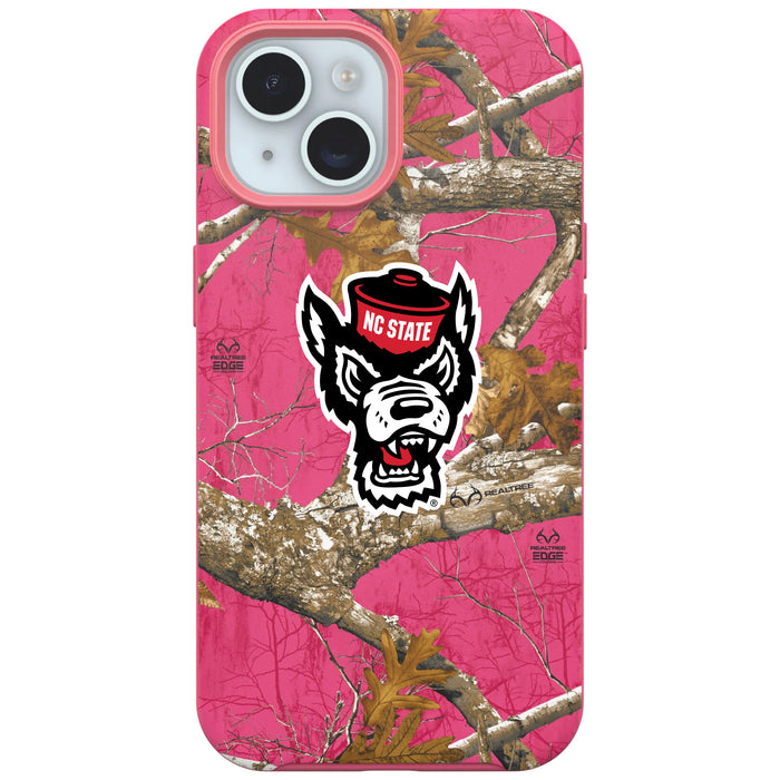 RealTree OtterBox Phone case with NC State Wolfpack Primary Logo