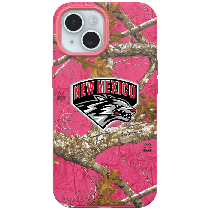 RealTree OtterBox Phone case with New Mexico Lobos Primary Logo
