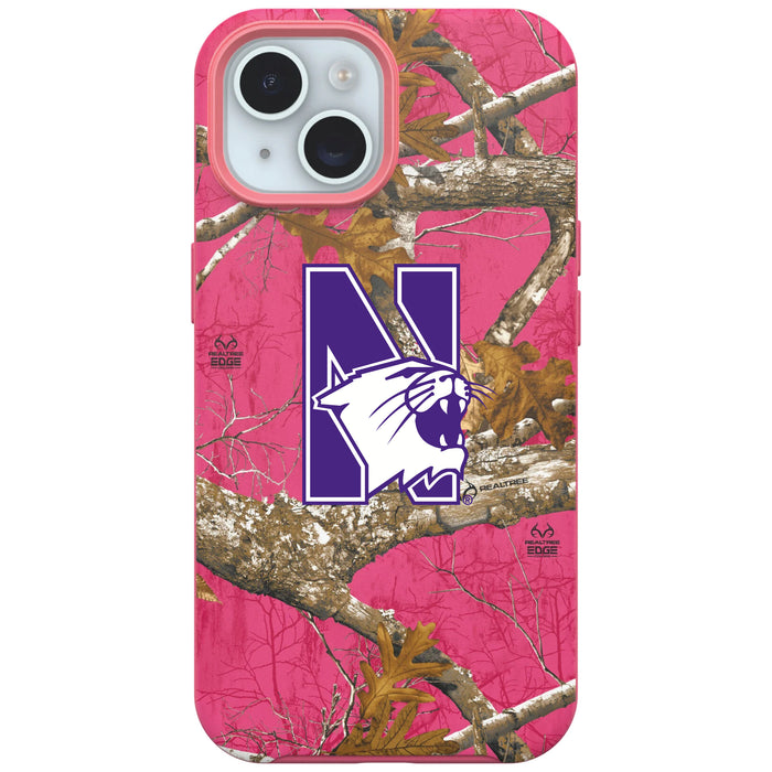 RealTree OtterBox Phone case with Northwestern Wildcats Primary Logo