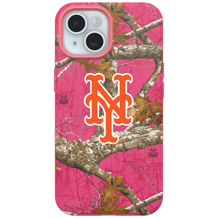 RealTree Camo OtterBox Phone case with New York Mets Primary Logo