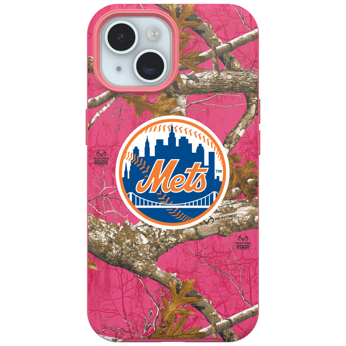 RealTree Camo OtterBox Phone case with New York Mets Primary Logo