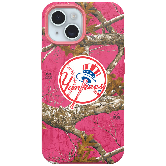 RealTree Camo OtterBox Phone case with New York Yankees Primary Logo