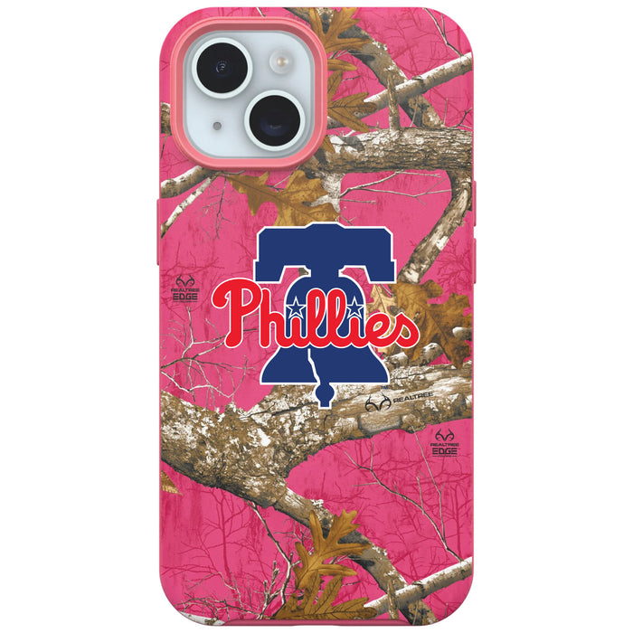 RealTree Camo OtterBox Phone case with Philadelphia Phillies Primary Logo