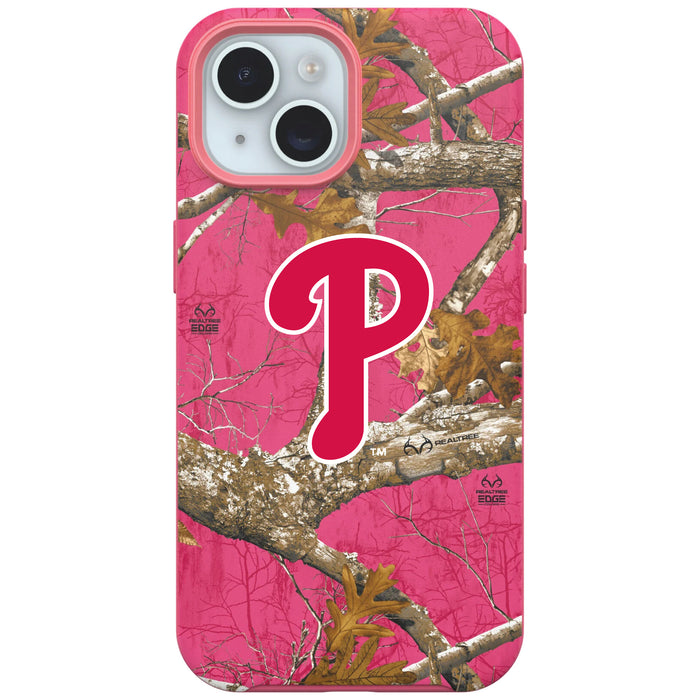 RealTree Camo OtterBox Phone case with Philadelphia Phillies Primary Logo