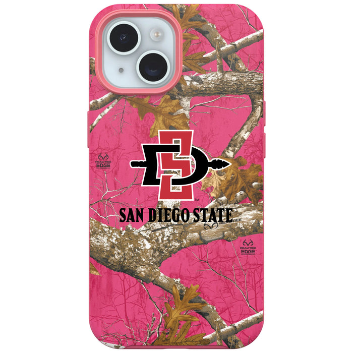 RealTree OtterBox Phone case with San Diego State Aztecs Primary Logo