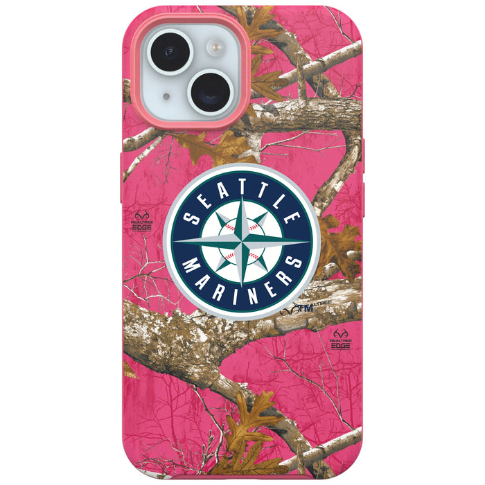 RealTree Camo OtterBox Phone case with Seattle Mariners Primary Logo