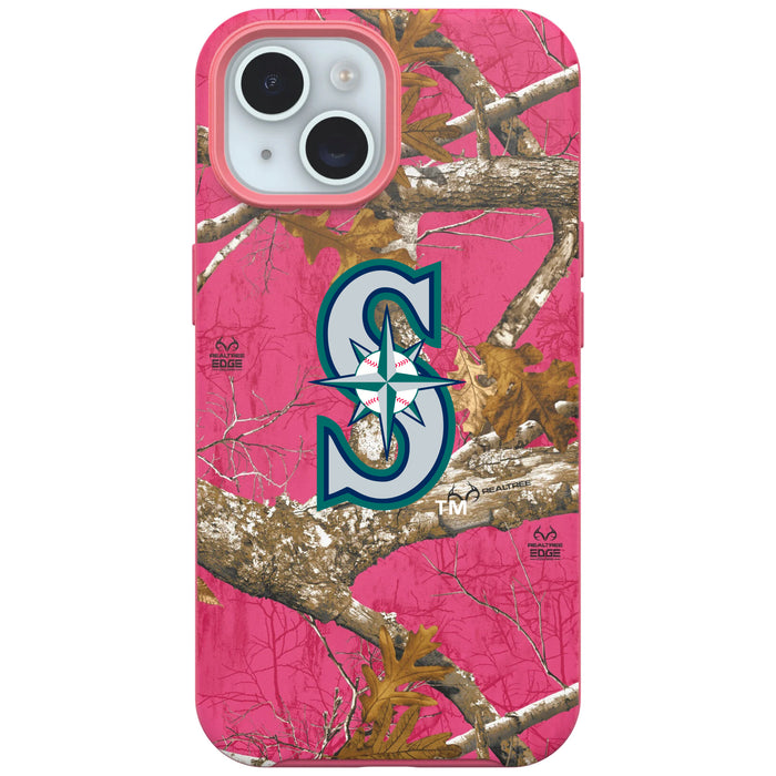 RealTree Camo OtterBox Phone case with Seattle Mariners Primary Logo