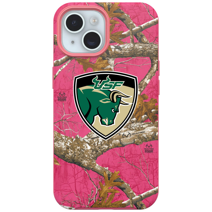 RealTree OtterBox Phone case with South Florida Bulls Primary Logo