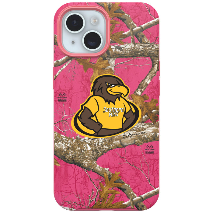 RealTree OtterBox Phone case with Southern Mississippi Golden Eagles Primary Logo