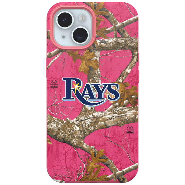 RealTree Camo OtterBox Phone case with Tampa Bay Rays Primary Logo