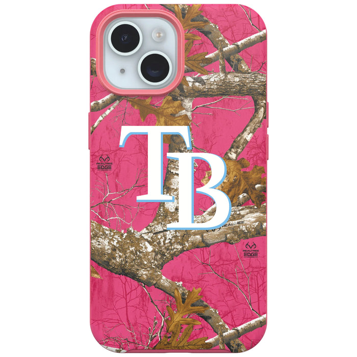 RealTree Camo OtterBox Phone case with Tampa Bay Rays Primary Logo