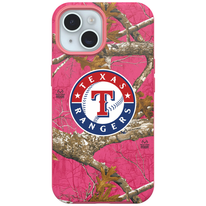 RealTree Camo OtterBox Phone case with Texas Rangers Primary Logo