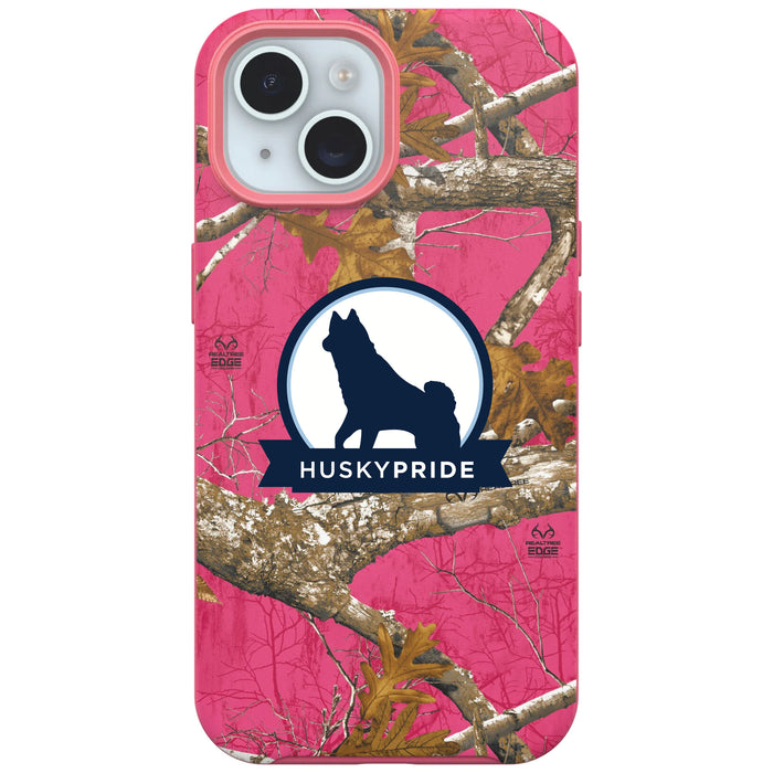 RealTree OtterBox Phone case with Uconn Huskies Primary Logo